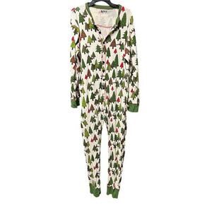 LAZY ONE one piece NO PEAKING one piece Long John Christmas moose & trees sz XL